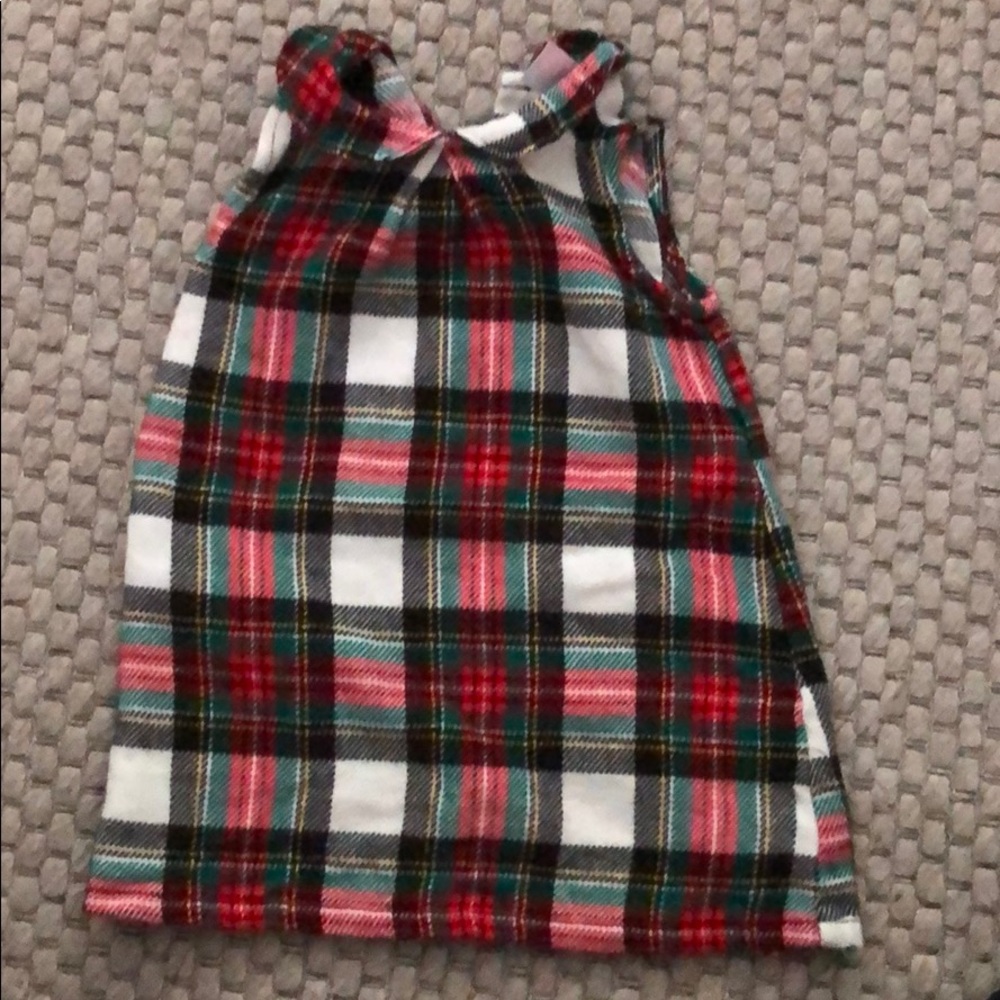 Plaid dress jumper. Size 12 months.